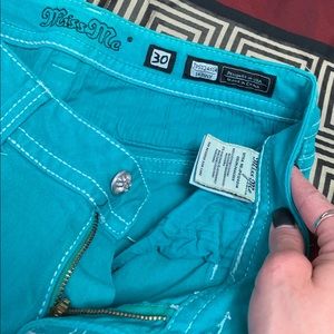 Miss Me Skinny Jeans 30 Waist 32 Inseam Mint Green